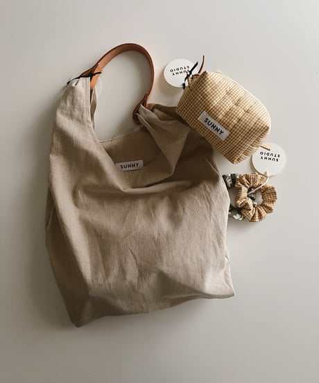 Leather handle bag/2size