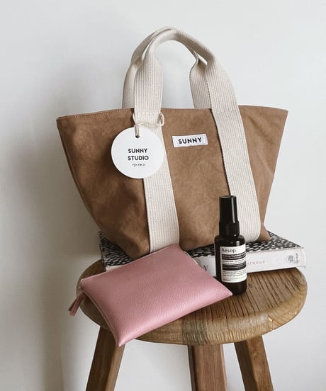 Canvas Tote Bag /dark beige/size M