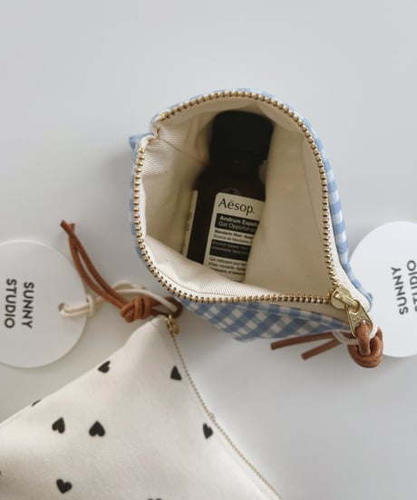 Organic cotton basic pouch/S/M
