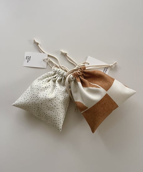 Organic cotton/School goods/巾着SML/シューズケース