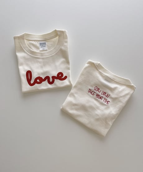 “Slow down take your time”embroidery tee for kids
