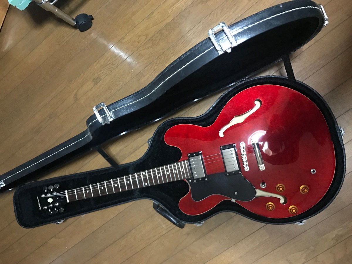 EPIPHONE DOT EB 専用ハードケース付 Epiphon DOT VS セミアコ 純正
