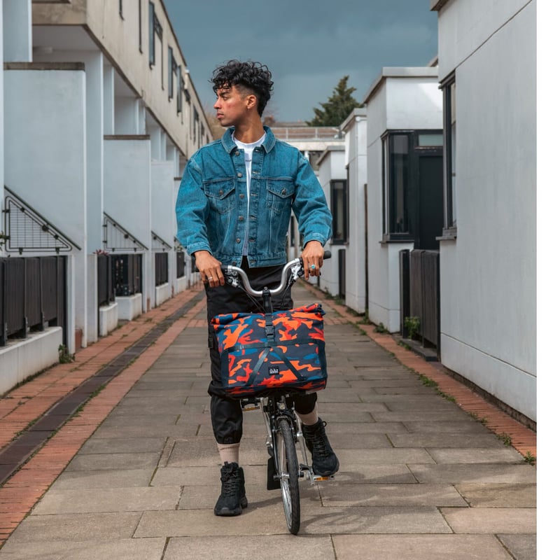 BROMPTON フロントバッグ ロールトップバッグ CAMO 14L