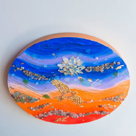 【原画１点もの】マジックアワー 〜夕空を泳ぐ〜