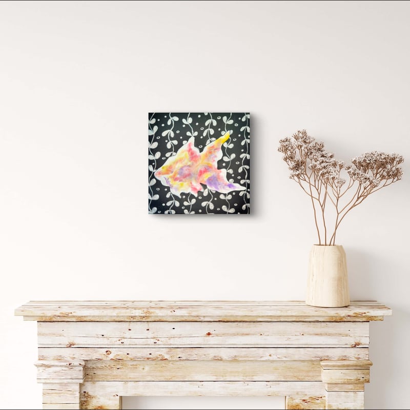 絵画　原画　(1点物) 原画1点もの】金魚幻想曲 | Natupla