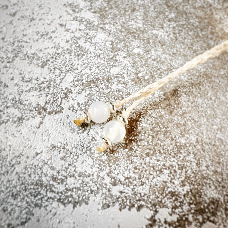 送料無料】ムーンストーンのマクラメネックレス 〜風月〜 | Natupla