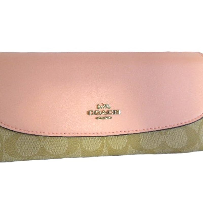 コーチ COACH 財布 長財布 シグネチャーキャンバス F54022 SVOSA