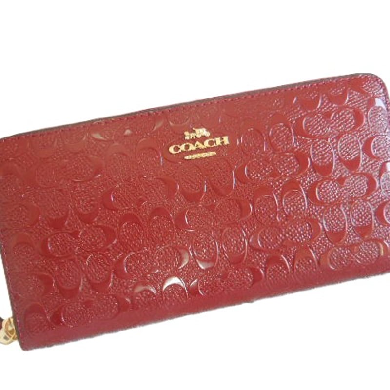 コーチ COACH 財布 長財布 F54805 オックスブラッド デボスド