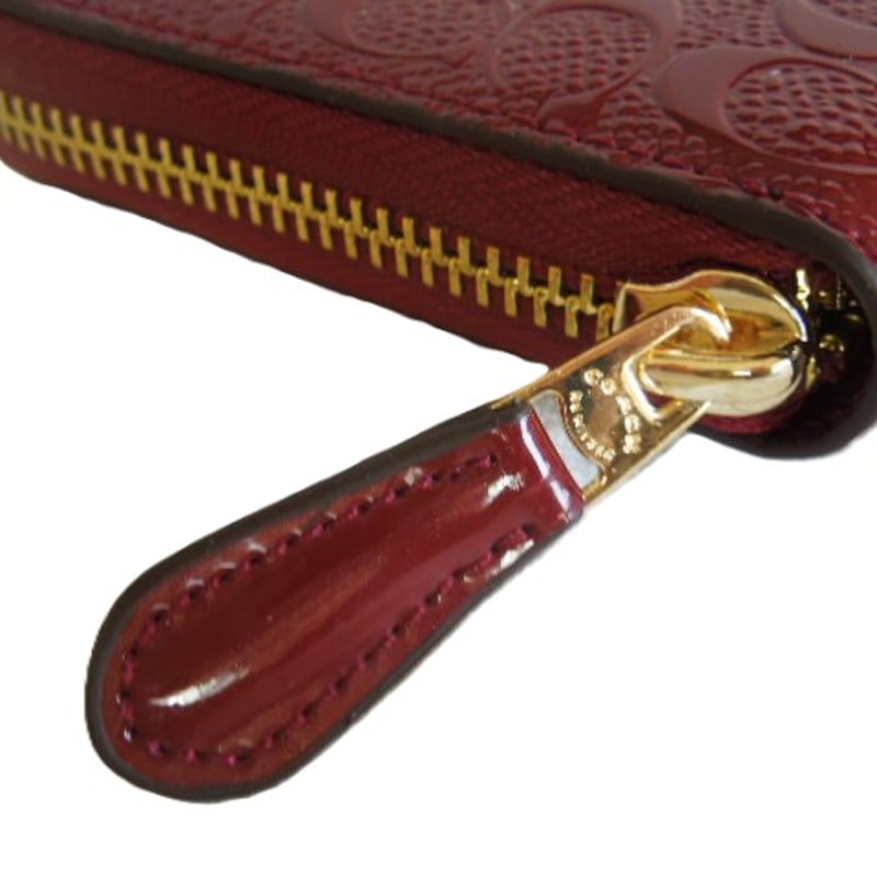 コーチ COACH 財布 長財布 F54805 オックスブラッド デボスド 