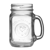 LIBBEY DRINKING JAR 16oz（with GOLD METAL LID）