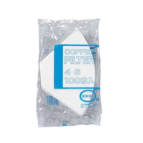 bonmac  COFFEE FILTER NB-400S for 4-6cups（100pcs）/ ボンマック 台形 コーヒーフィルター 酸素漂白 4-6人用（100枚入）