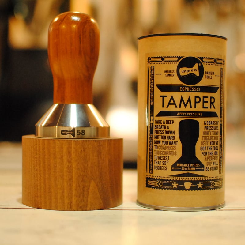 タンパー 51mm ステンレス 木製ハンドル エスプレッソ用 デロンギ De