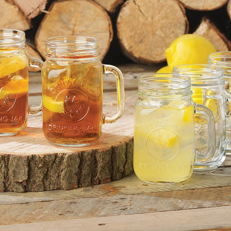 LIBBEY DRINKING JAR 16oz（with GOLD METAL LID）