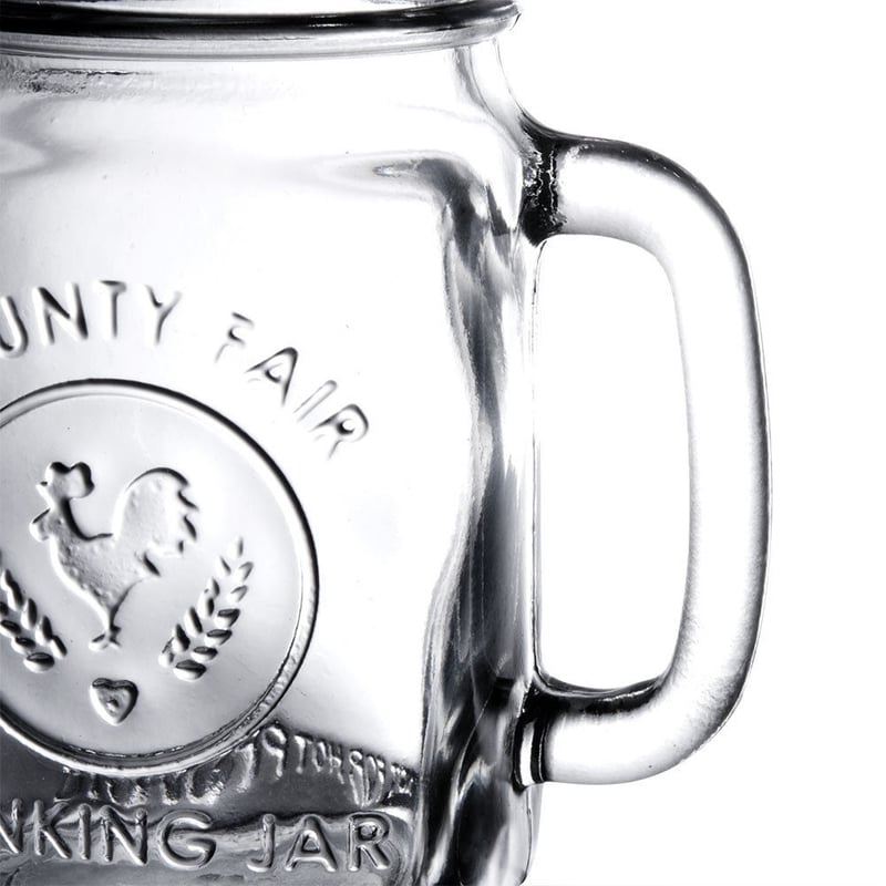 LIBBEY DRINKING JAR 16oz（with GOLD METAL LID） |