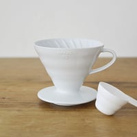 HARIO V60 Ceremic Dripper 1-4 cups（White）/ ハリオ V60透過ドリッパー02セラミック1-4杯用（ホワイト）