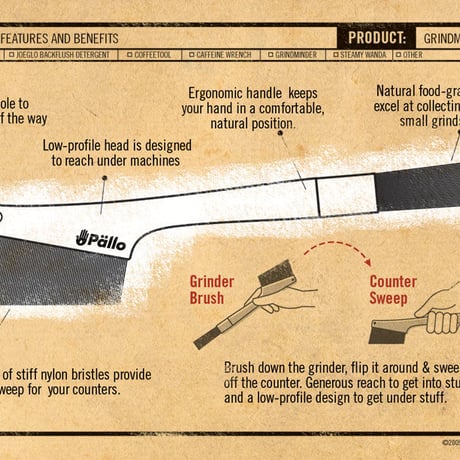 Pallo Grindminder Cleaning Brush