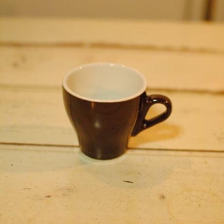 ACF CAPPUCCINO CUP 5.5oz (6 cups & saucers set) WHITE / BROWN