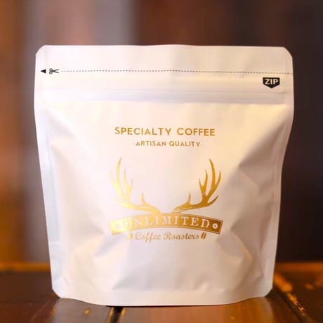 UCRオリジナルチャック付きコーヒーバッグ100g用（ホワイト/ ブラック）