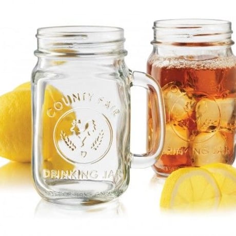 LIBBEY DRINKING JAR 16oz（with GOLD METAL LID）