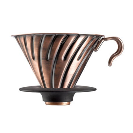 HARIO V60 METAL DRIPPER COPPER (1-4cups) / ハリオV60 メタルドリッパー カパー（1-4杯用）