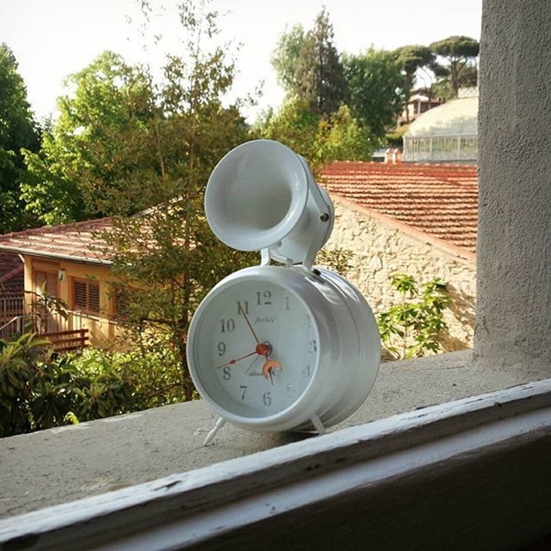 ビッグクロックヴィンテージ　ホワイト ウォールクロック 置き時計 ヴィンテージ -通販-ローズボール