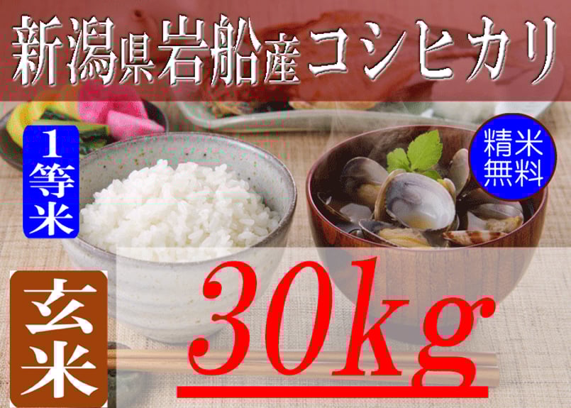 新潟県岩船産コシヒカリ/玄米/30kg/令和6年産 | 有限会社 朝日食糧