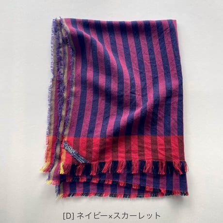 ミックスカラースカーフ [ストライプ]