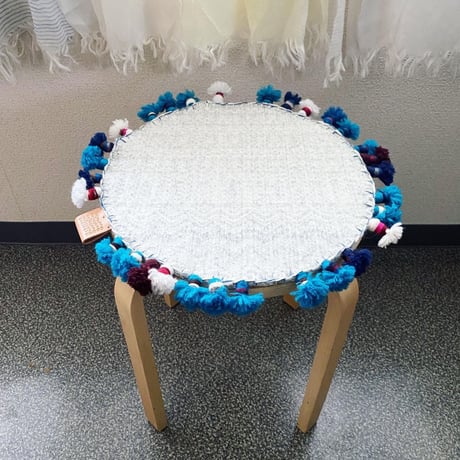 COOVAⒸ トライバルラグ [Φ35cm] タッセル付