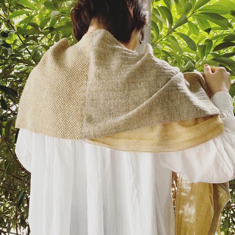 ウール/アルパカ/カシミヤのふたまたストール | COOVA ONLINE SHOP