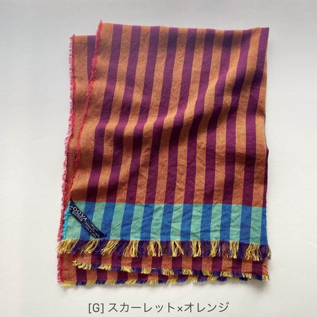 ミックスカラースカーフ [ストライプ]