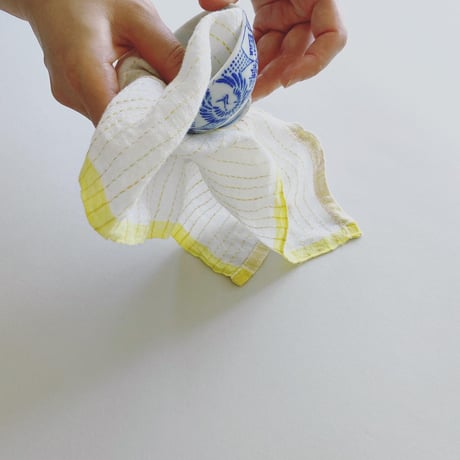 刺子織りのクロス  薄