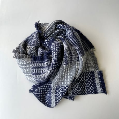 モザイク柄ブランケット