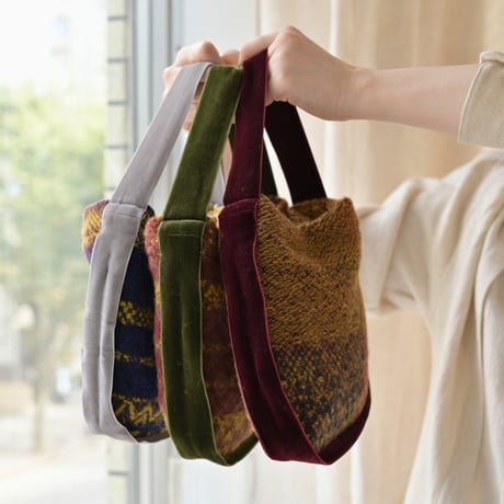Velvet-Trim Bag
