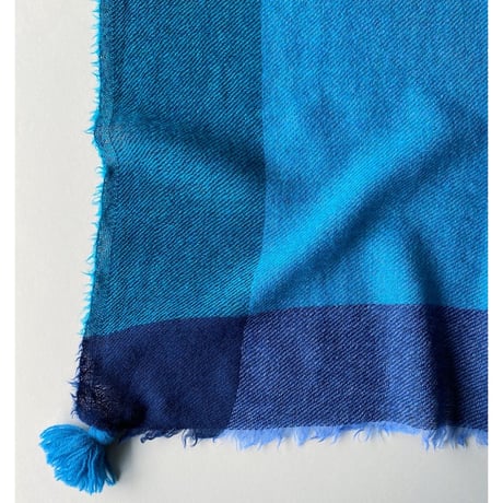 ウールシャンブレーのタッセルストール [7色]