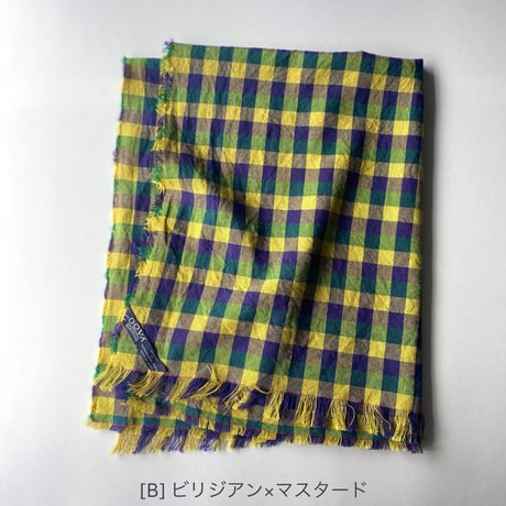 ミックスカラースカーフ [チェック]