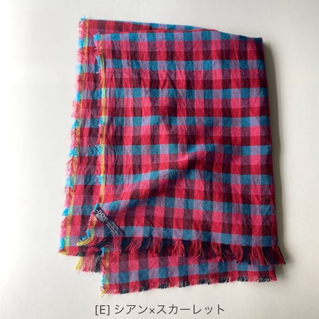 ミックスカラースカーフ [チェック]