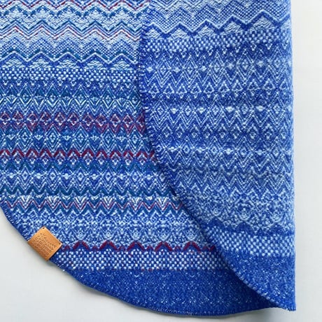 COOVAⒸトライバルラグ [Φ80cm] 刺繍