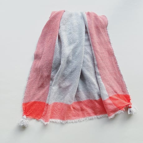 ウールシャンブレーのタッセルストール [7色]