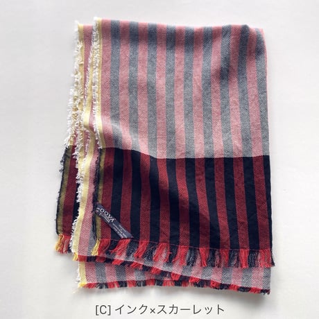 ミックスカラースカーフ [ストライプ]