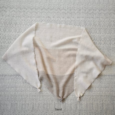 【NEW COLOR】Cashmere-Wool Triangle Stole