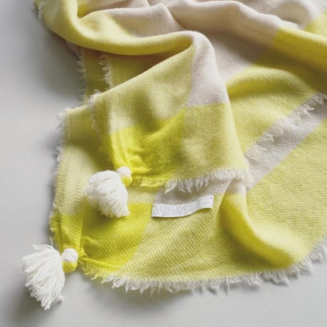 ウールシャンブレーのタッセルストール [7色]