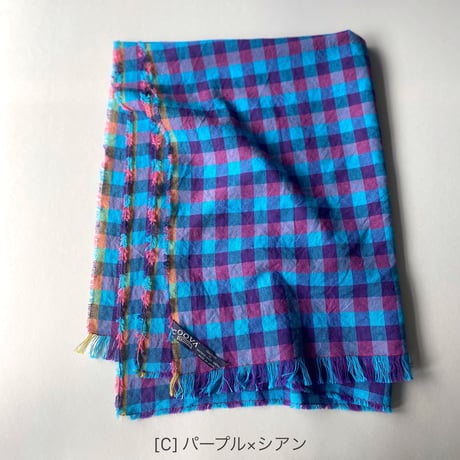 ミックスカラースカーフ [チェック]