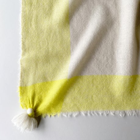 ウールシャンブレーのタッセルストール [7色]