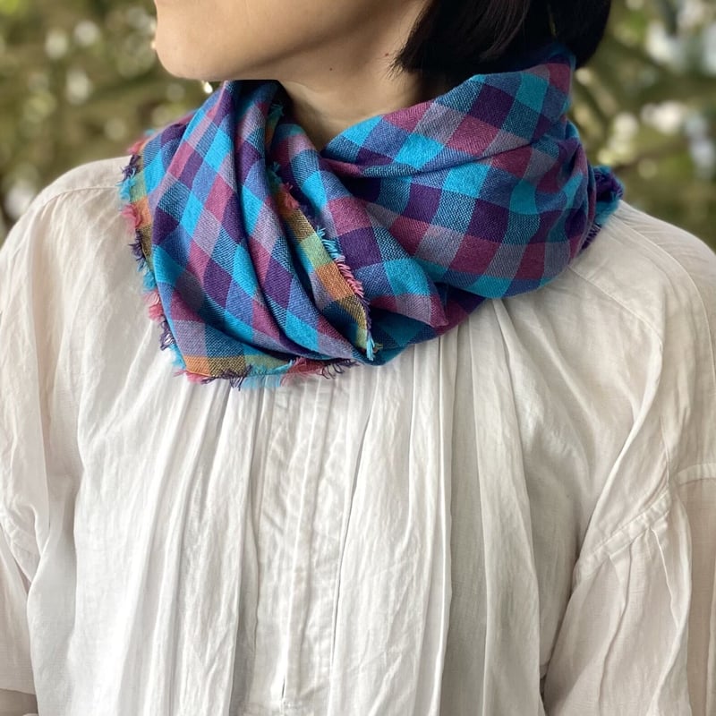 ミックスカラースカーフ [チェック] | COOVA ONLINE SHOP