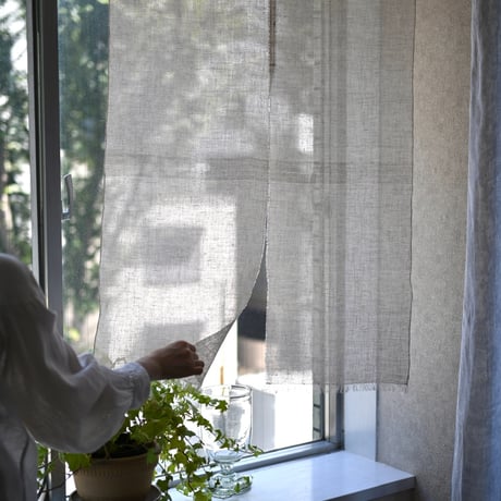 市松クロスの暖簾