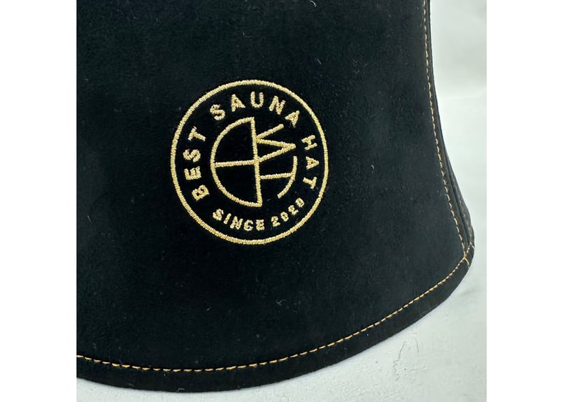 全 3種あり ⚫良質蒸温⚫ 金 刺繍入り! ブラック厚手 凄い断熱性 L