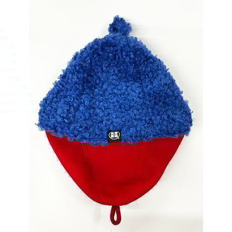 ベストサウナハット 三毛猫フェイクファーサウナハットメッシュ君付