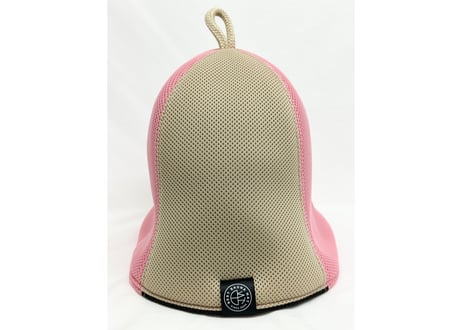 ピンク 🌸バイカラーハード2枚重ね🌸 ダブル!! 次世代 3層構造 ポリエステル・メッシュ素材 大サイズ! サウナハット リバーシブル オリジナル商品 男女兼用 ゆったり