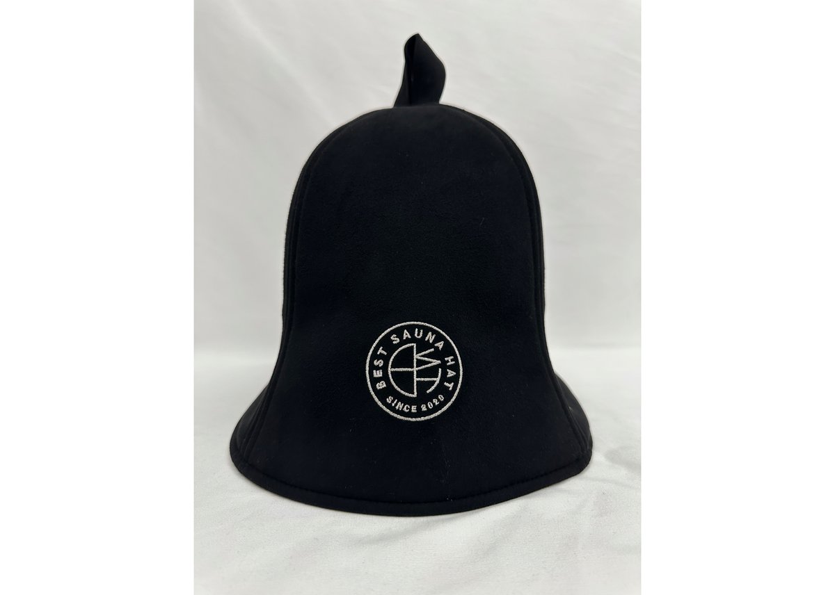 全 2種あり ⚫best sauna hat⚫ 金 刺繍入り! ブラック厚手 凄い断熱性