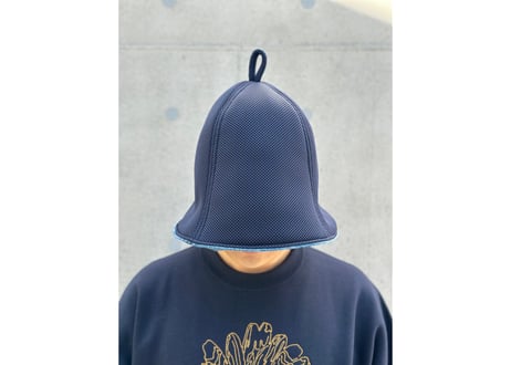 シューイチで紹介! デニム 🟢製品洗い加工 ストーンウォッシュ トリプル仕立て! Lサイズ! ✅厚手 次世代 3層構造 メッシュ素材 サウナハット ハンドメイド オリジナル商品 男女兼用 ゆったり